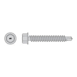 Simpson Strong-Tie S12200HDUM Self-Drilling Hex-Washer Head Screw - 305 Stainless Steel (1000 Pack)