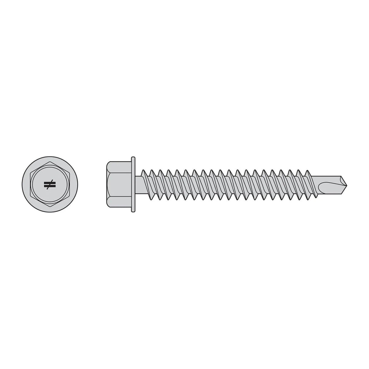 Simpson Strong-Tie S12250HDUM Self-Drilling Hex-Washer Head Screw - 305 Stainless Steel (1000 Pack)