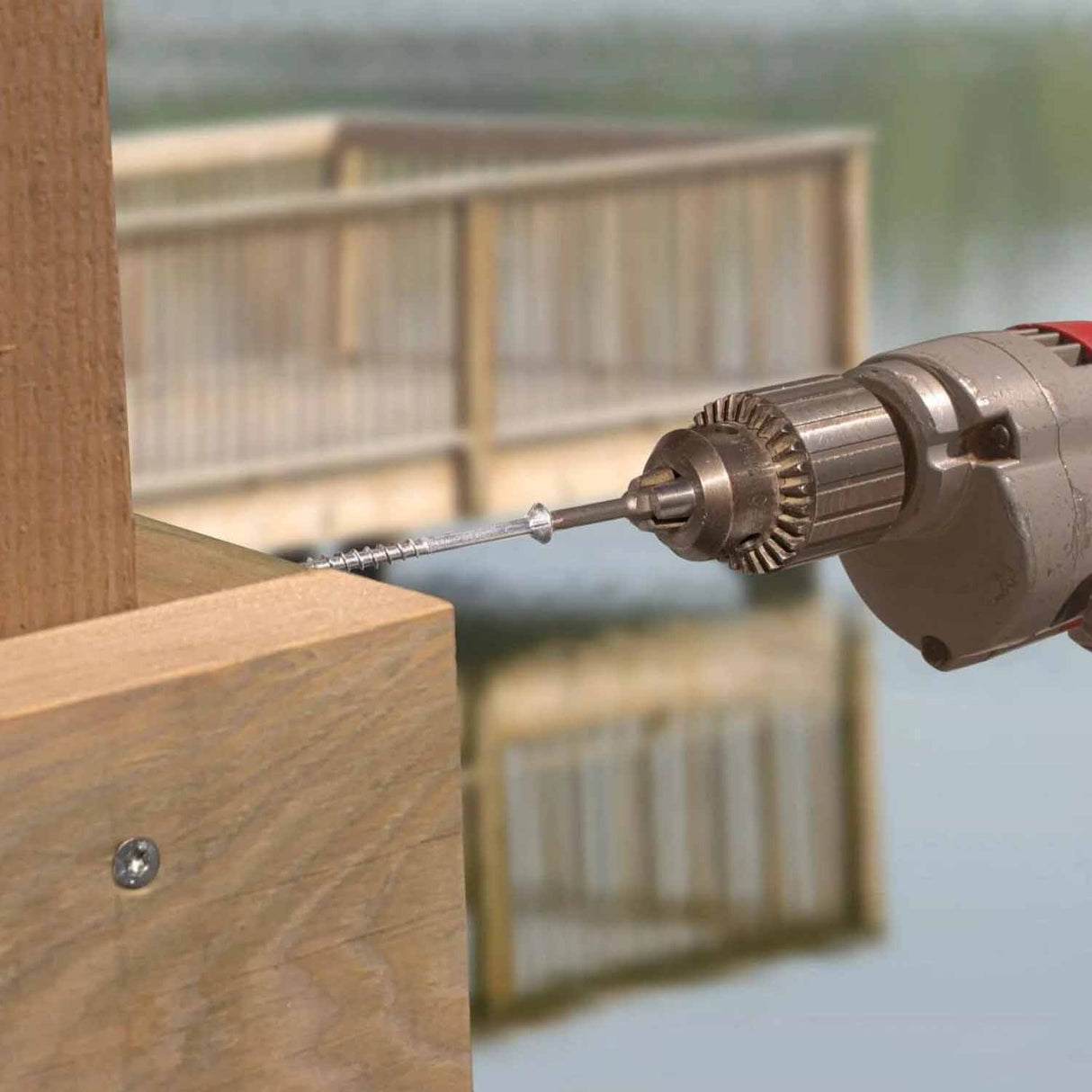 Simpson S12400WP5 Strong-Tie #12 x 4" DWP Wood Flat Head Screw Decks,Docks,Exterior - 6