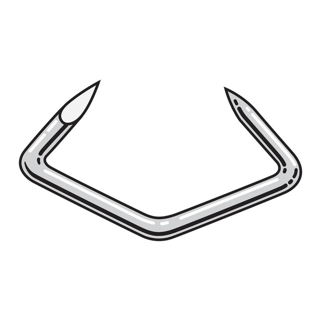 Simpson Strong-Tie S13075HR5 1.57" 13 Gauge Hog Rings, Hill Pattern - 304 Stainless Steel (5 lb.)