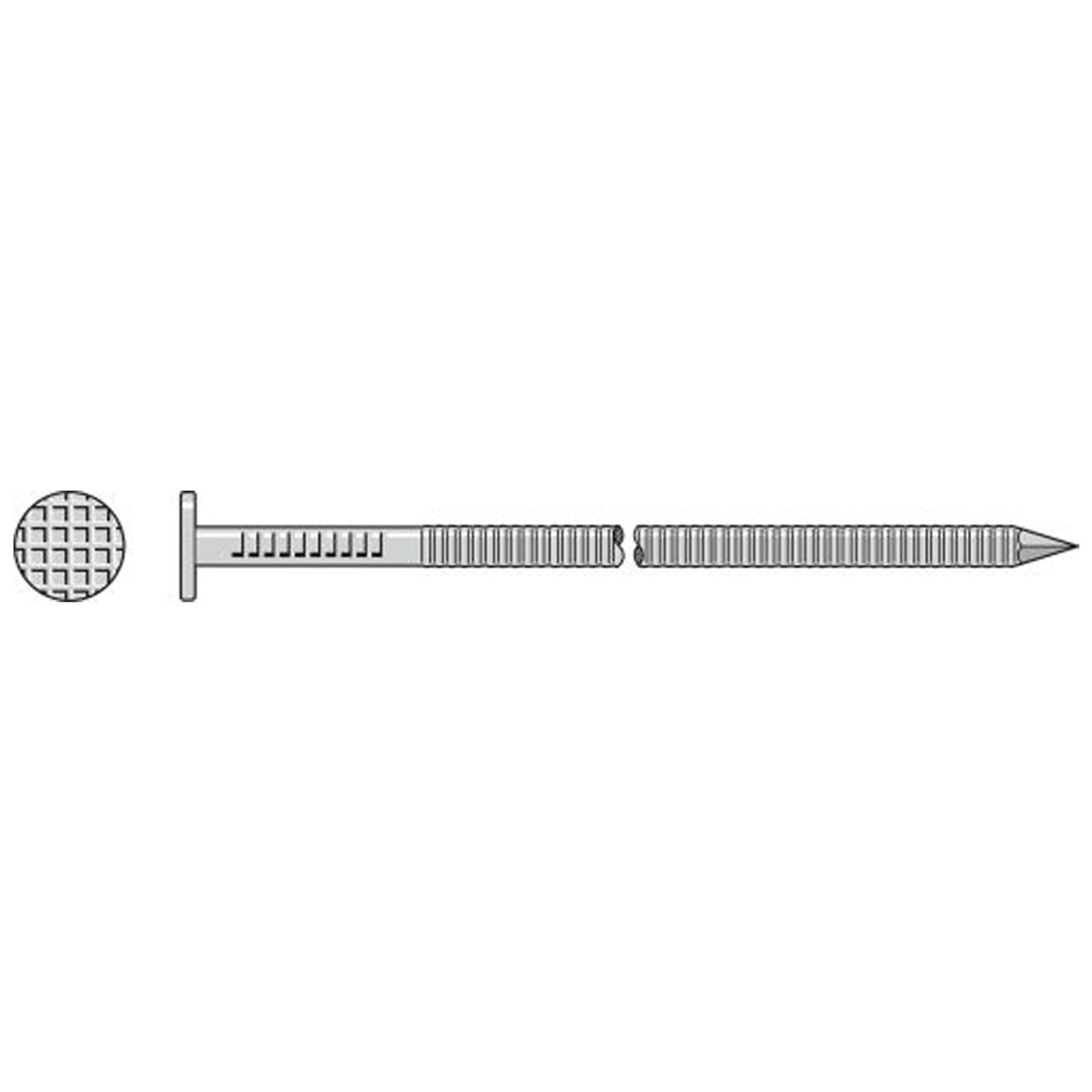 Simpson Strong-Tie S3NCXW1 (1-1/4" x 0.072") Trim Nail White Painted Head Type 304 Stainless Steel (1 lb. Tub)