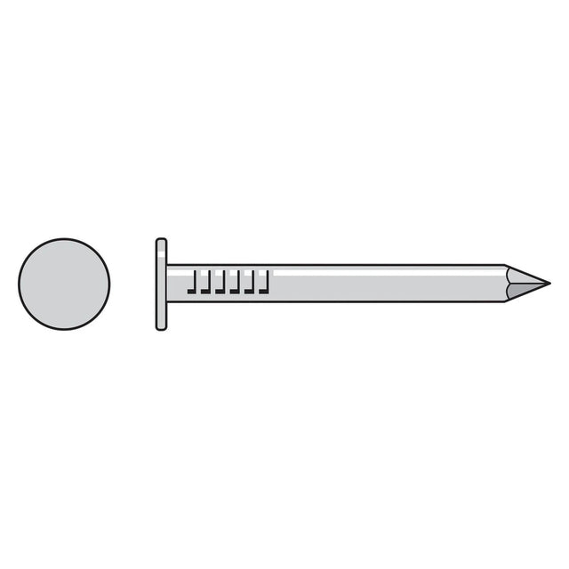 Simpson Strong-Tie S810RNB (2-1/2" x .131") Stainless Steel Roofing Nail - Smooth Shank Type 304 (25 Pack)