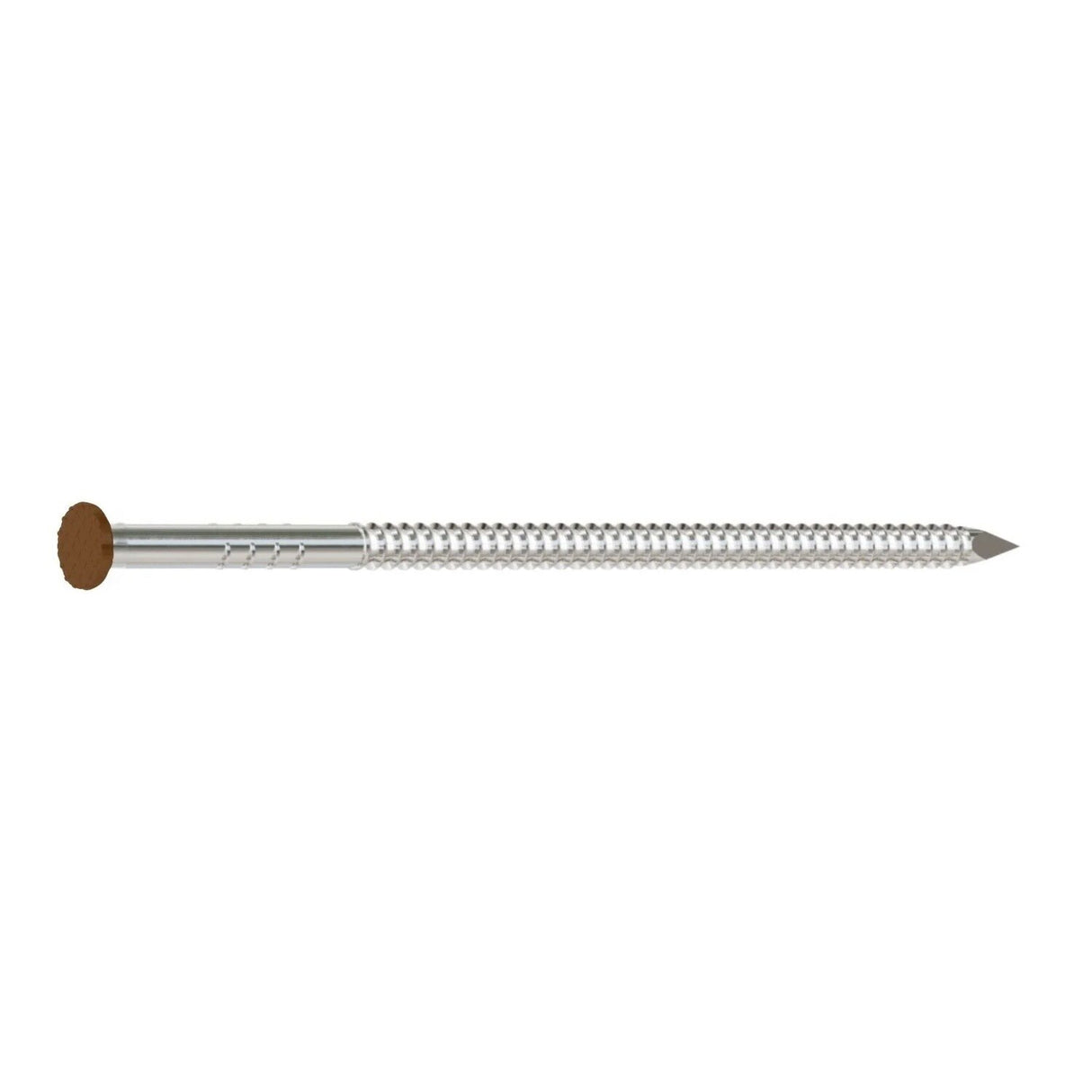 Simpson Strong-Tie S8SNDR5 (2-1/2 in. x .092 in.) 14Ga Stainless Steel Painted Siding Nail - Redwood (5 lb.)
