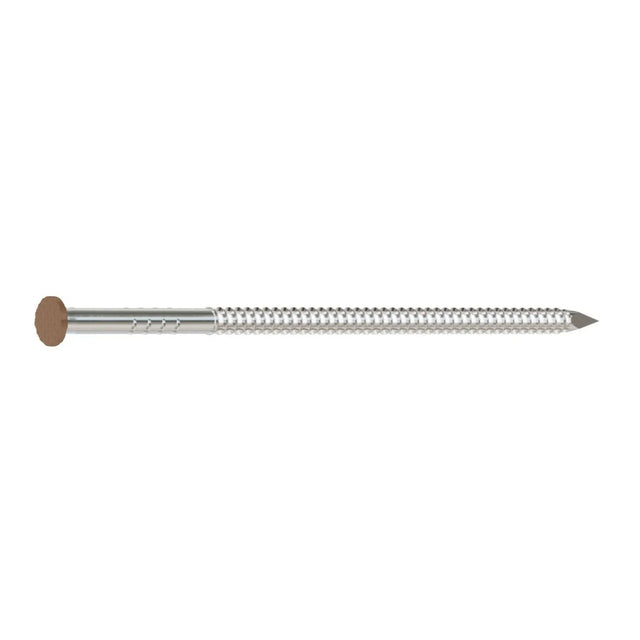 Simpson Strong-Tie S8SNDS5 (2-1/2 in. x .092 in.) 14Ga Stainless Steel Painted Siding Nail - Sienna (5 lb.)