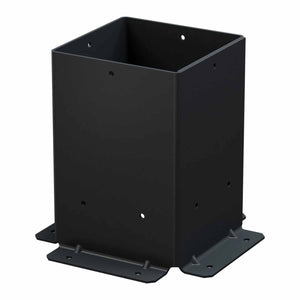 Simpson Strong-Tie SAGE-B66-KT2 (6x6) Black Powder Coated Sage-B Post Base with Screws (2 Pack)