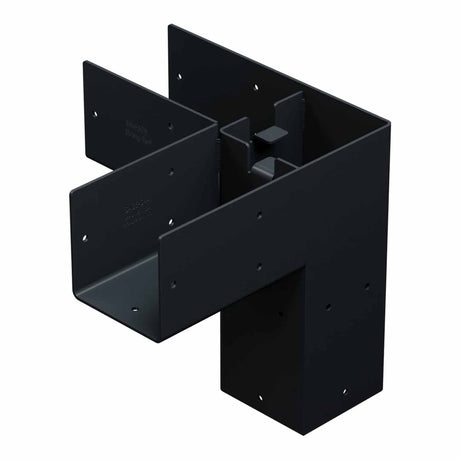 Simpson SAGE-C44-KT2 Strong-Tie Outdoor Accents Sage System Black Powder-Coated Corner Connector for 4x4 with Screws (2 Pack)