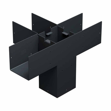 Simpson Strong-Tie SAGE-T66-KT1 (6x6) Sage-T Middle-T Connector Kit with Screws - ZMAX/Black Coating