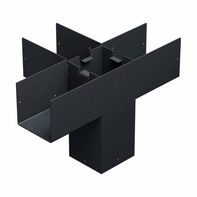 Simpson Strong-Tie SAGE-T66-KT1 (6x6) Sage-T Middle-T Connector Kit with Screws - ZMAX/Black Coating