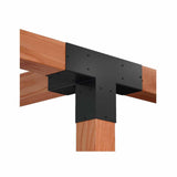 Simpson Strong-Tie SAGE-T66-KT1 (6x6) Sage-T Middle-T Connector Kit with Screws - ZMAX/Black Coating - 4