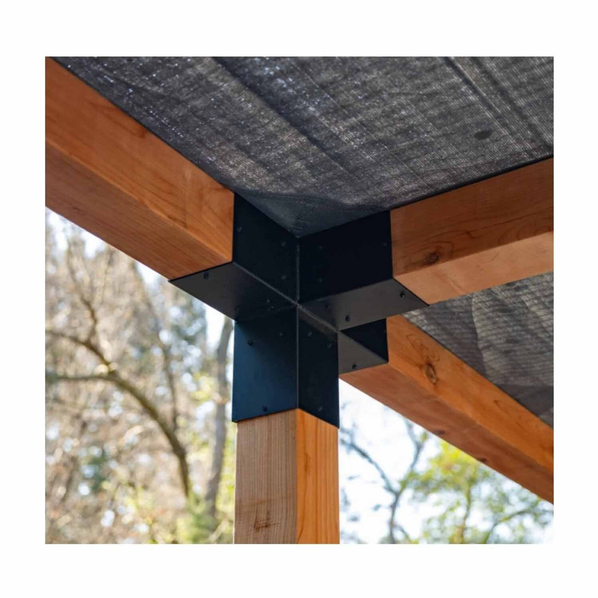 Simpson Strong-Tie SAGE-T66-KT1 (6x6) Sage-T Middle-T Connector Kit with Screws - ZMAX/Black Coating - 5