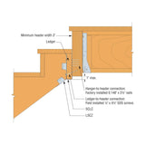 Simpson Strong-Tie SCLC2 (1-1/2") Stair Cassette Ledger Connector - 4