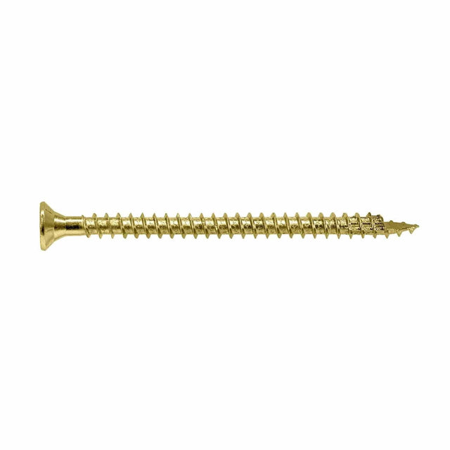 Simpson Strong-Tie SDCF22434 Strong-Drive (0.590" x 4-3/4") T40 Yellow Zinc Timber-CF Screw, Flat Head w/ Nibs (250 Pack)