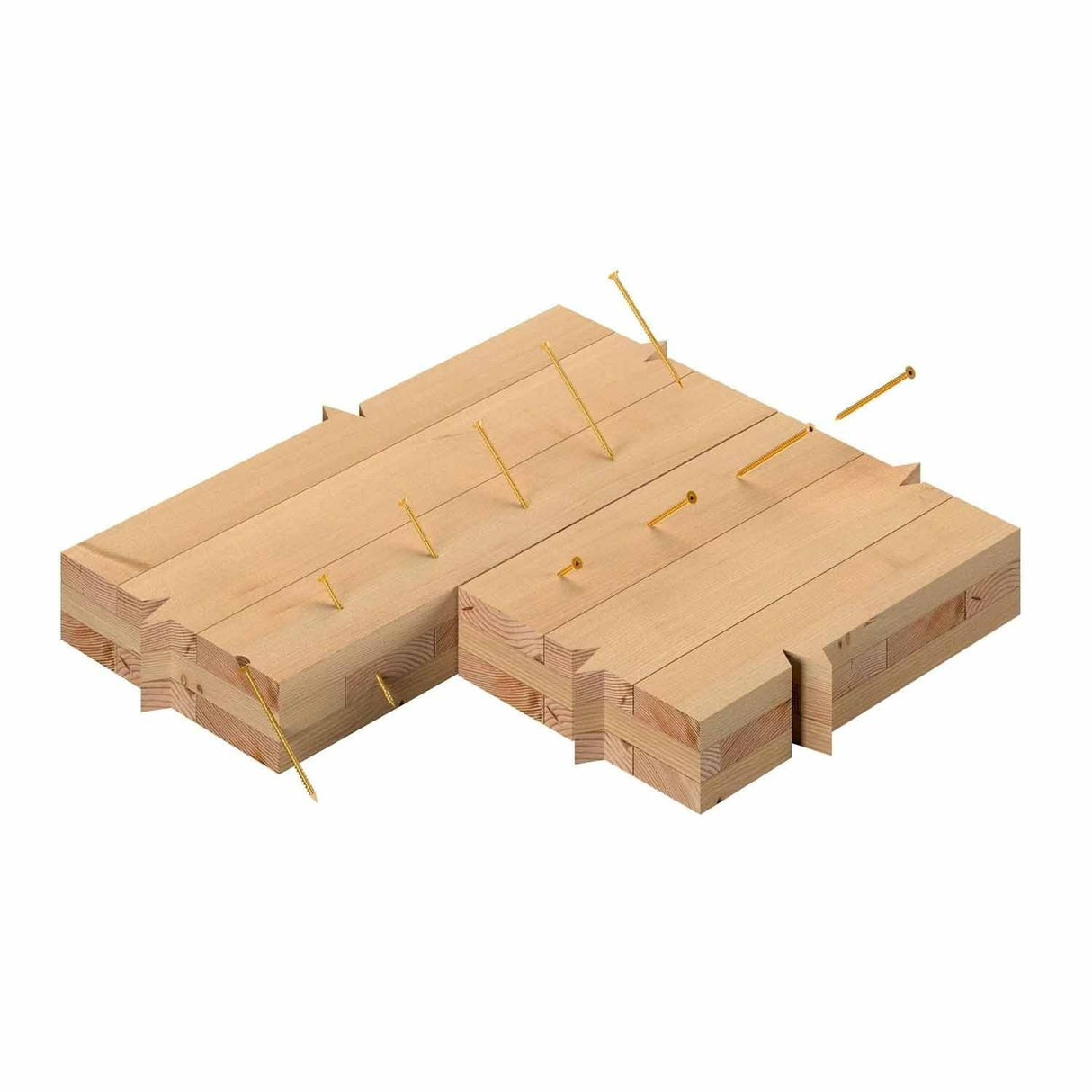 Simpson Strong-Tie SDCF22858 Strong-Drive (0.590" x 8-5/8") T40 Yellow Zinc Timber-CF Screw, Flat Head w/ Nibs (250 Pack) - 2