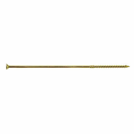 Simpson Strong-Tie SDCP221134 Strong-Drive (0.575" x 11-3/4") T40 Yellow Zinc SDCFC Timber-CFC Screw, Flat Head w/ Nibs (250 Pack)