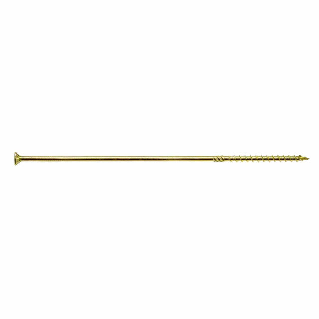 Simpson Strong-Tie SDCP221134 Strong-Drive (0.575" x 11-3/4") T40 Yellow Zinc SDCFC Timber-CFC Screw, Flat Head w/ Nibs (250 Pack)