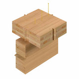 Simpson Strong-Tie SDCP22512 Strong-Drive (0.225" x 5-1/2") T40 Yellow Zinc SDCFC Timber-CFC Screw, Flat Head w/ Nibs (250 Pack) - 3