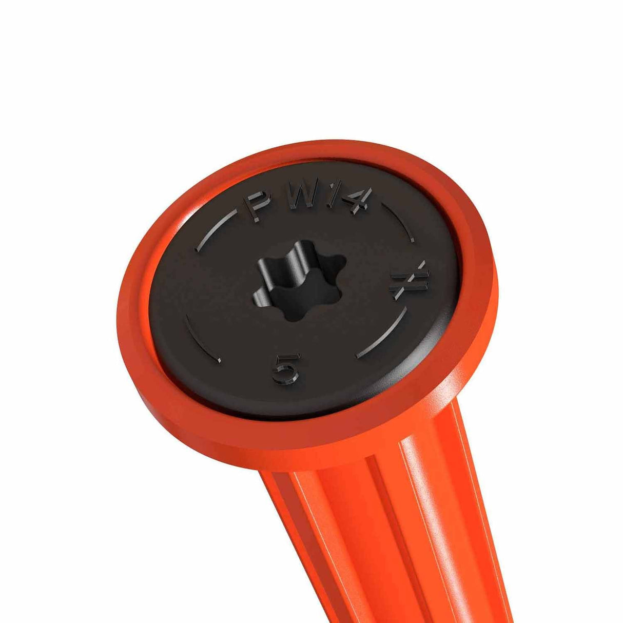 Simpson Strong-Tie SDPW14500-R50 Strong-Drive (0.140" x 5") T25 SDPW E-coat Deflector Screw, Washer Head, Orange (50 Pack) - 2