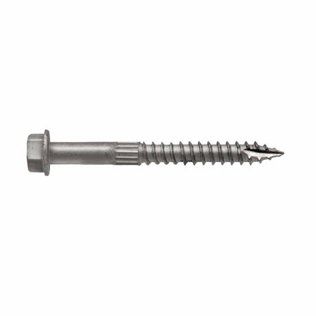 Simpson SDS25212SS-R25 Strong-Tie 1/4 in. x 2-1/2 in. Type 316 Stainless Steel Heavy-Duty Connector Screw for Wood and Connector Installations (25 Pack)
