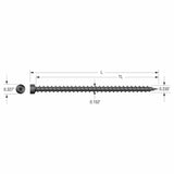 Simpson Strong-Tie SDWC15450-KT Strong-Drive(.155" x 4-1/2") T30 E-coat SDWC Truss Screw, Cap Head, Black (50 Pack) - 2