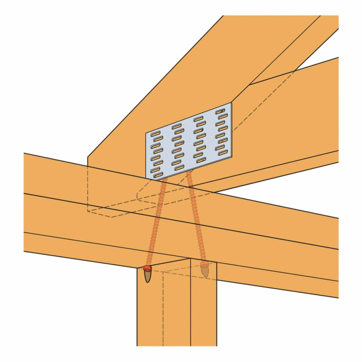 Simpson Strong-Tie SDWC15450-KT Strong-Drive(.155" x 4-1/2") T30 E-coat SDWC Truss Screw, Cap Head, Black (50 Pack) - 4