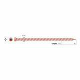Simpson Strong-Tie SDWC15600-KT Strong-Drive(.155" x 4-1/2") T30 E-coat SDWC Truss Screw, Cap Head, Orange (50 Pack) - 6