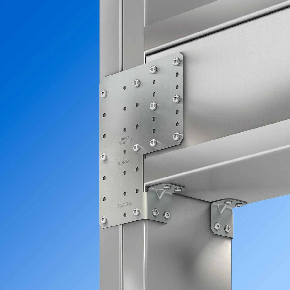 Simpson Strong-Tie SHH6/68-KT24 (7-3/16" x 5-5/8" 68-mil) Galvanized Steel Header Hanger (24 Pack) - 2