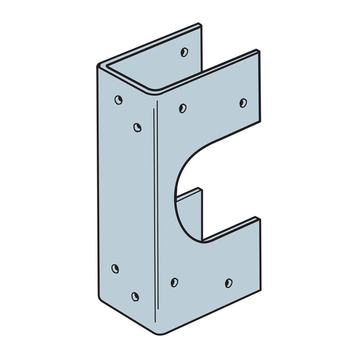 Simpson SS1.5 Strong-Tie Stud Shoe for Reinforcing Notched Studs - 3