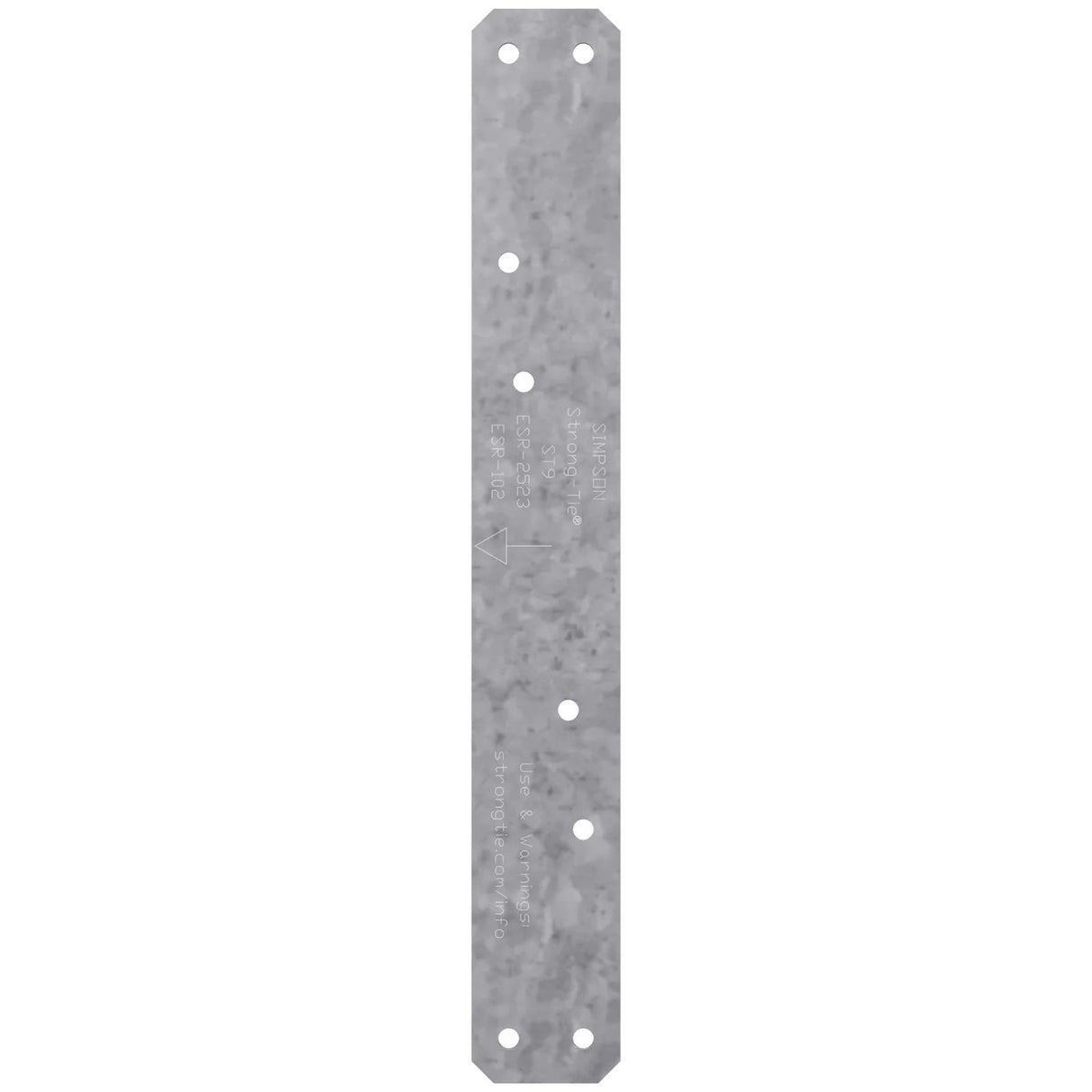 Simpson ST9 Strong-Tie 9" 16-Gauge Galvanized Strap Tie