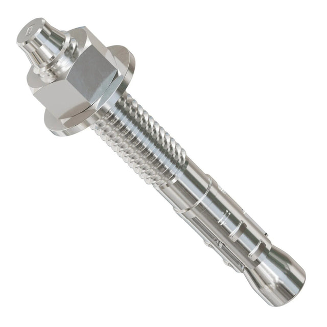 Simpson Strong-Tie STB2-373124SS Strong Bolt (3/8" x 3-1/2") Stainless Steel 2 Wedge Anchor - Uassembled (50 Pack)