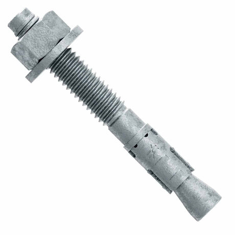 Simpson STB2-37500MGR50 Strong Bolt Mechanically Galvanized 3/8 in. x 5 in. Wedge Anchor for Concrete and Masonry (50 Pack)