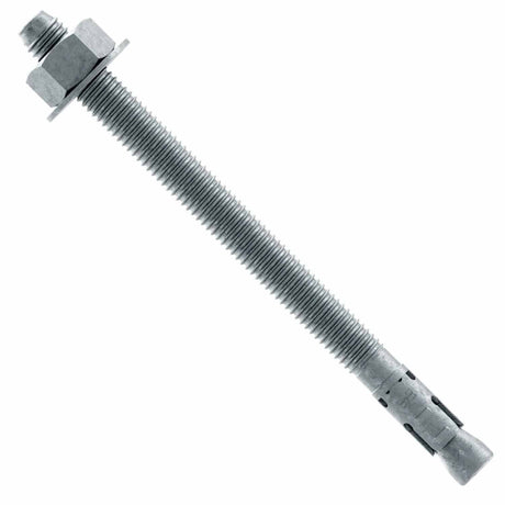 Simpson STB2-50812MGR25 Strong Bolt Mechanically Galvanized Wedge Anchor for Concrete and Masonry (25 Pack)
