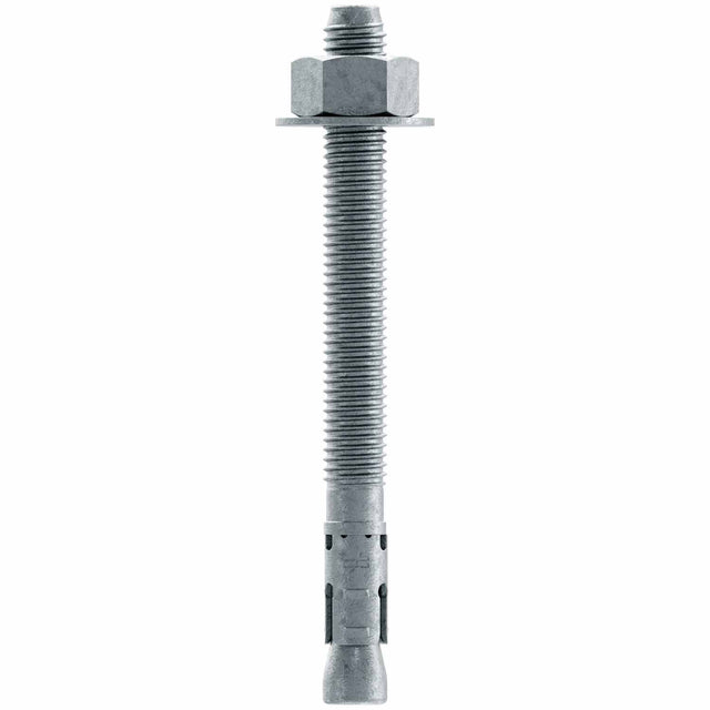 Simpson STB2-75812MGF8 Strong Bolt Mechanically Galvanized Wedge Anchor for Concrete and Masonry (8 Pack)