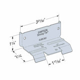 Simpson Strong-Tie SUBE362-R100 (3-5/8") Bridging Connector for Stud Zinc Galvanized (100 Pack) - 2