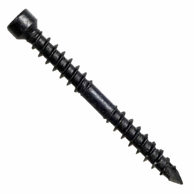 Simpson Strong-Tie SWD18212DBB-R50 Strong-Drive (0.180-in x 2-1/2-in T30) SWD Double-Threaded Screw Black (50 Pack)