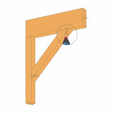 Simpson Strong-Tie SWD18614DBB-R50 Strong-Drive (0.180-in x 6-1/4-in T30) Double-Threaded Screw, Black (50 Pack) - 5