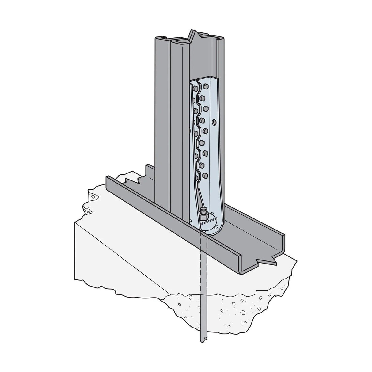 Simpson S/HDU6 Strong-Tie Light Gauge Holdown For Steel - G90 Galvanized - 8