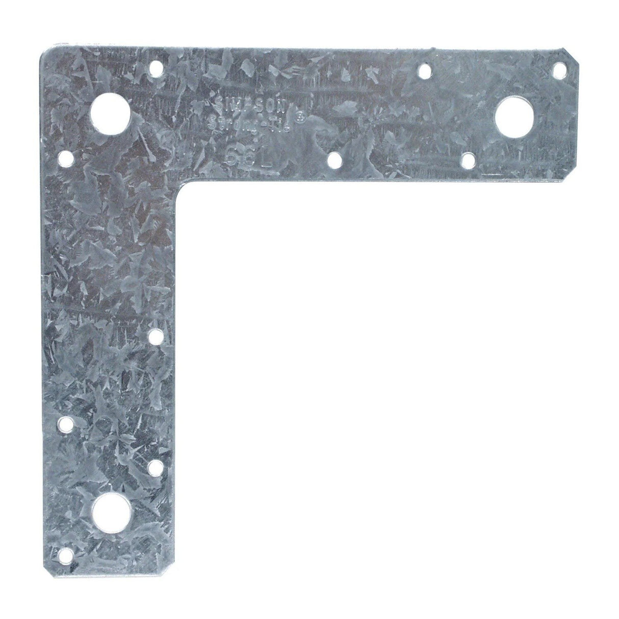 Simpson Strong-Tie 66L (6" x 6") 14-Gauge Galvanized L Strap