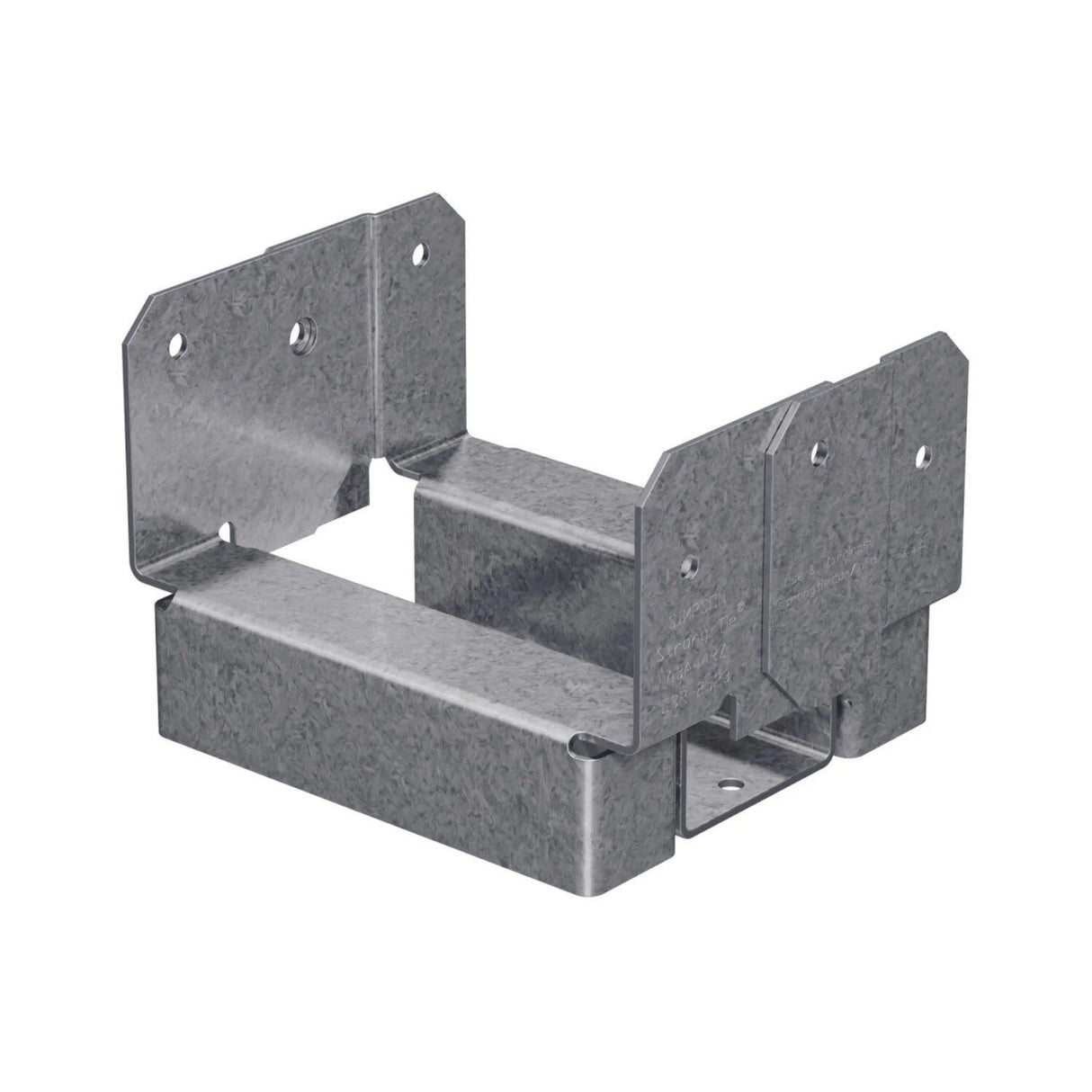 Simpson Strong-Tie ABA44RZ (3-1/8") 16Ga Adjustable Post Base for Rough Cut 4x4 - ZMAX Finish