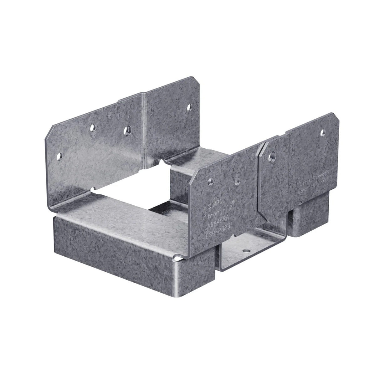 Simpson Strong-Tie ABA46RZ (5-3/16") 14Ga Adjustable Standoff Post Base for 4x6 Rough - ZMAX Finish