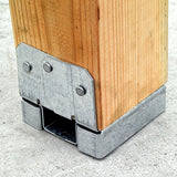 Simpson Strong-Tie ABA46Z (5-3/16") 14Ga Adjustable Post Base for 4x6 Lumber - ZMAX Finish - 4