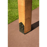 Simpson Strong-Tie APB88 (8" x8") APB Outdoor Accents Adjustable Post Base - Black Powder Coated - 3
