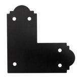 Simpson Strong-Tie APL6 Outdoor Accents Mission Collection ZMAX Black Powder-Coated L Strap for 6x6