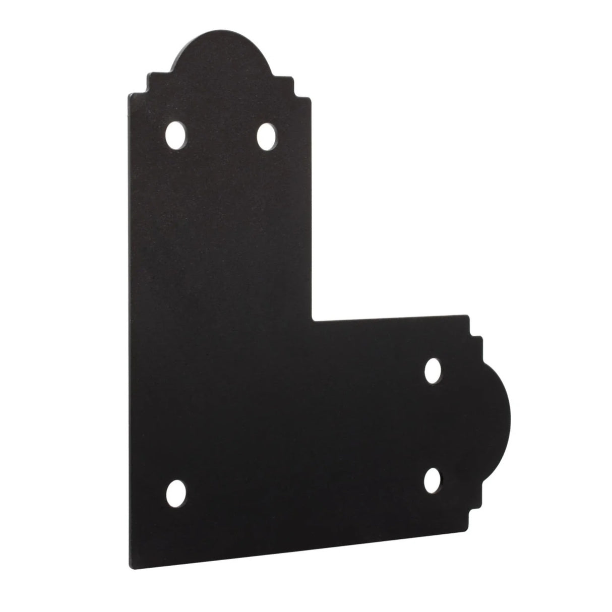 Simpson Strong-Tie APL6 Outdoor Accents Mission Collection ZMAX Black Powder-Coated L Strap for 6x6 - 2