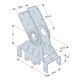 Simpson Strong-Tie ATHC-R30 (2-1/2") Attic Truss Heel Hinge Connector for Wide I-Joist Flanges (30 Pack) - 2