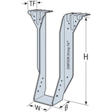 Simpson Strong-Tie BA212 (1-9/16" x 11-1/8") 12Ga Galvanized Top Flange Beam Hanger for 2x12 Joist - 4