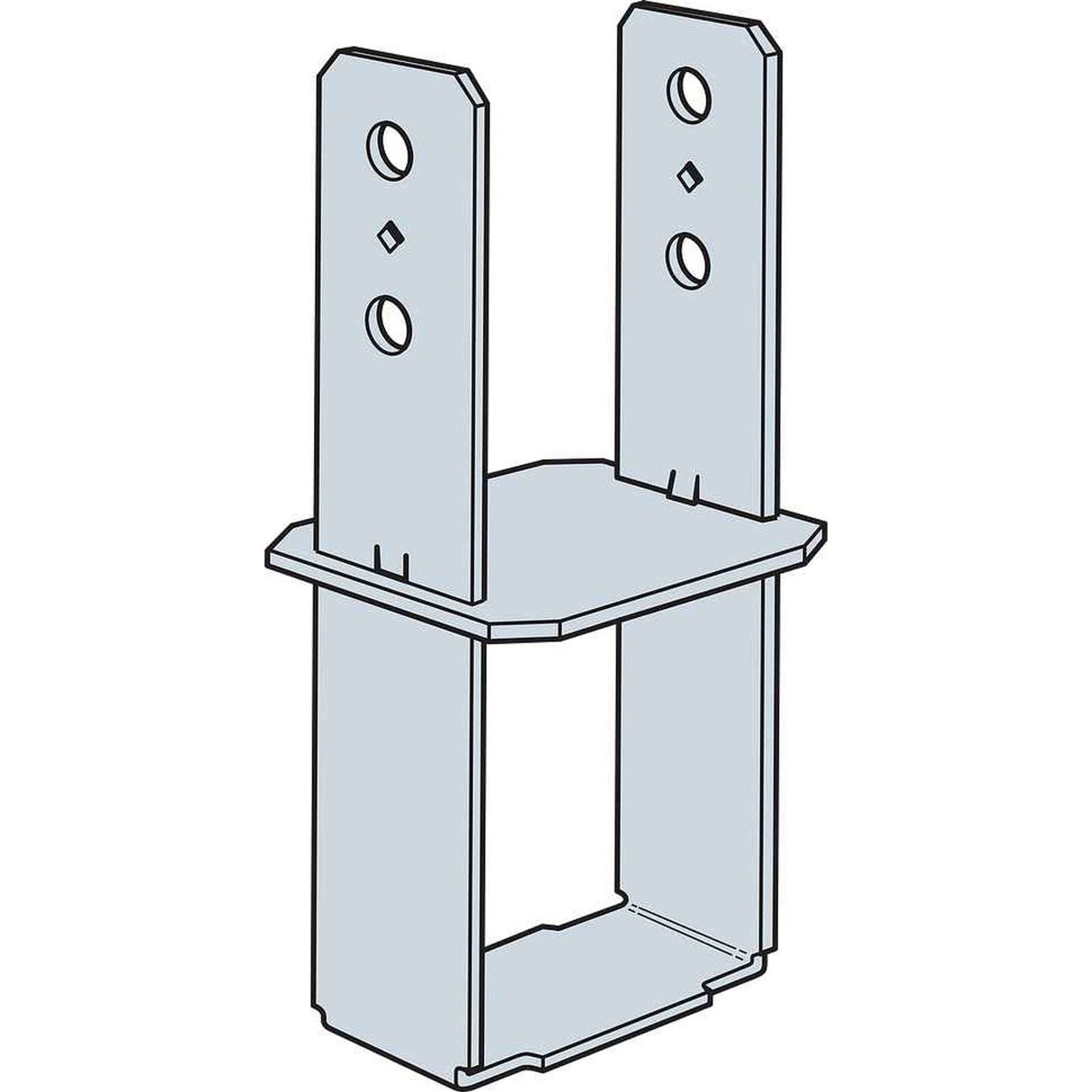 Simpson Strong-Tie CB44W 4" x 4" Column Base for Wood Construction - 3