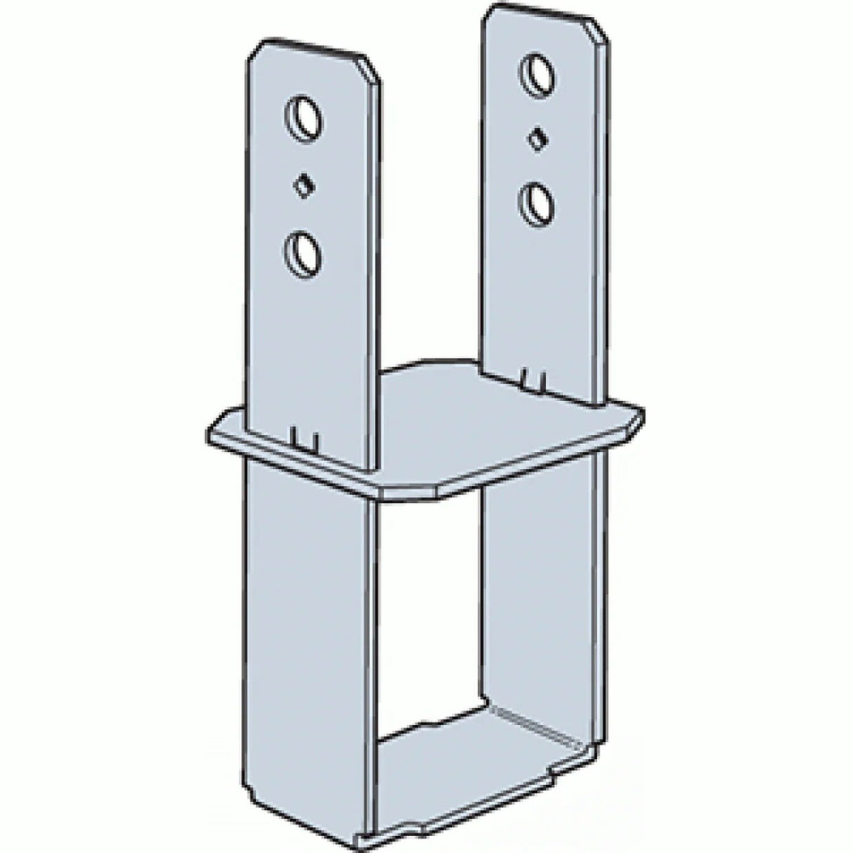 Simpson CB44 Strong-Tie Galvanized Column Base for 4x4 - 2