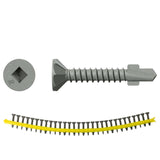 Simpson Strong-Tie CBSDQ106S (#8 x 1-1/16") Sheathing-to-CFS Screw Ribbed Flat Head (2500 Pack)