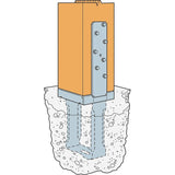 Simpson Strong-Tie CBSQ66 (6x6) Galvanized Standoff Column Base - 2