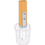 Simpson Strong-Tie CBST44HDG Hot-Dip Galvanized Standoff Column Base for 4x4 - 4